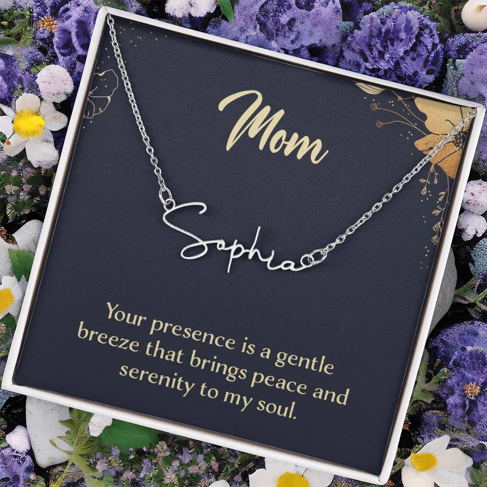 Personalized Name Necklace – Known & Loved To My Mom - To My Mother
