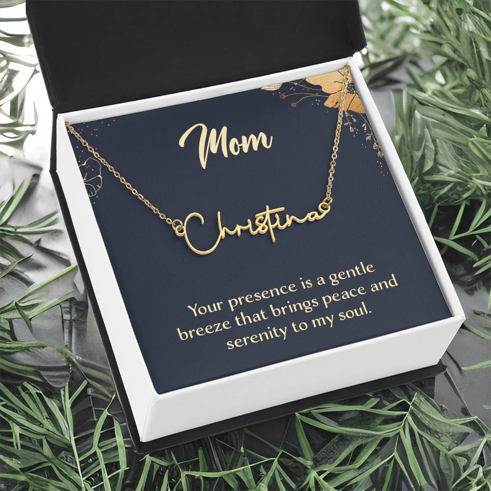 Personalized Name Necklace – Known & Loved To My Mom - To My Mother