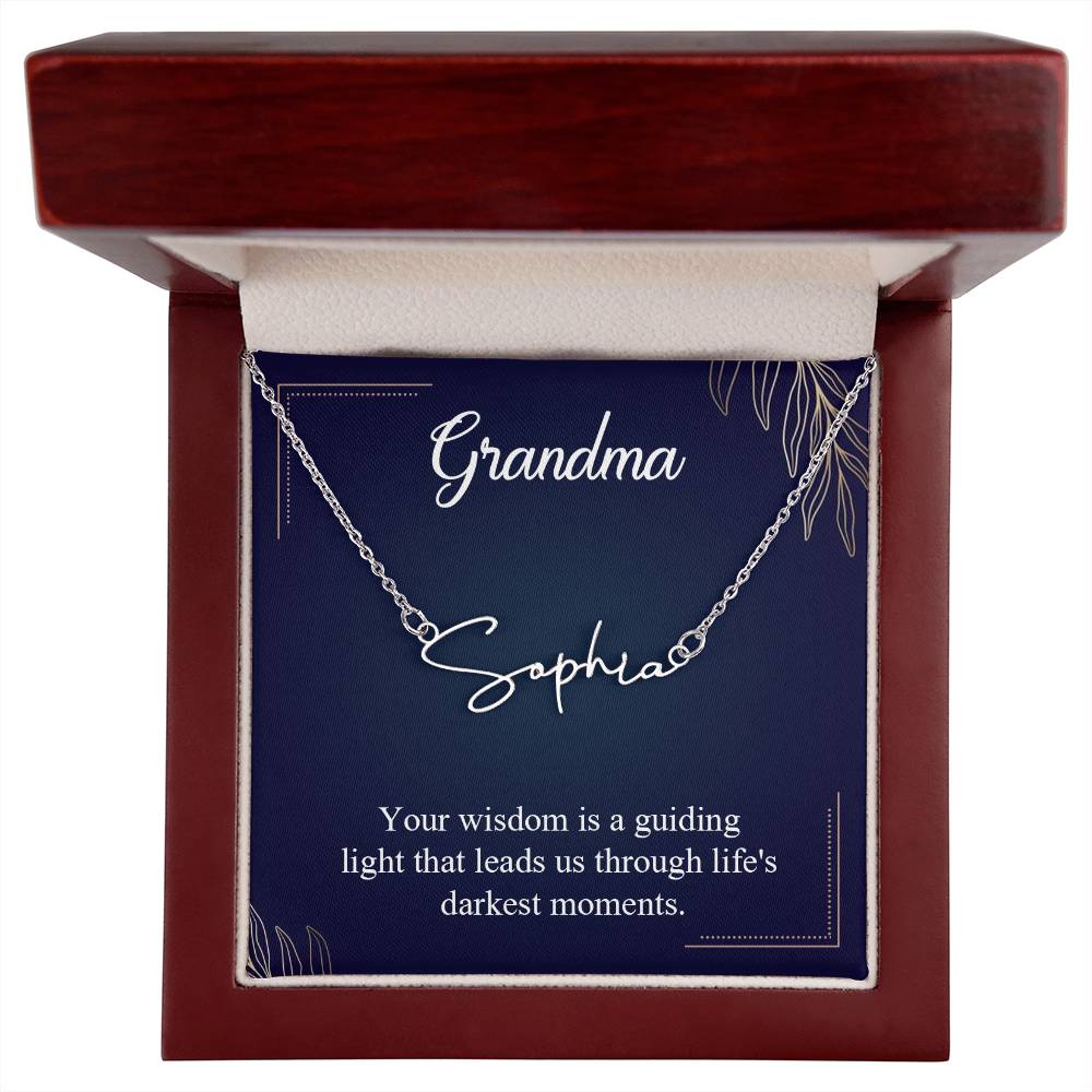 Signature Name Necklace (With MC)