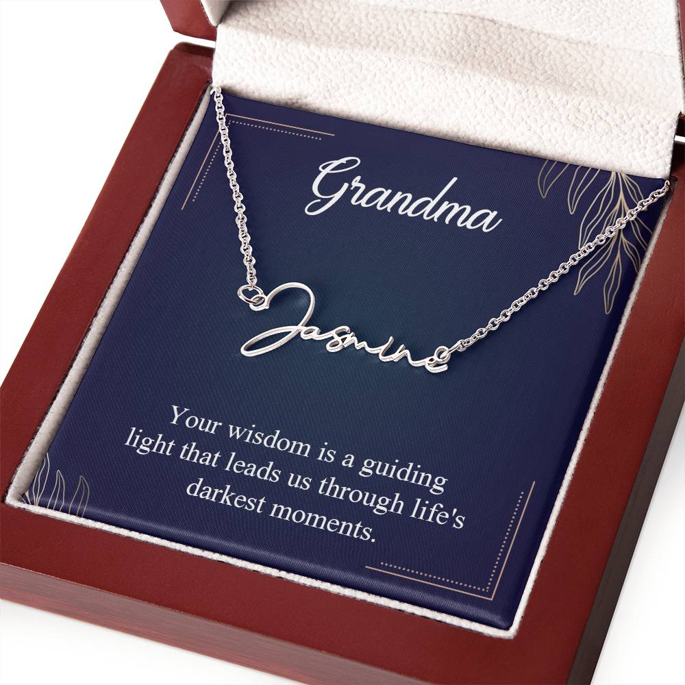 Signature Name Necklace (With MC)