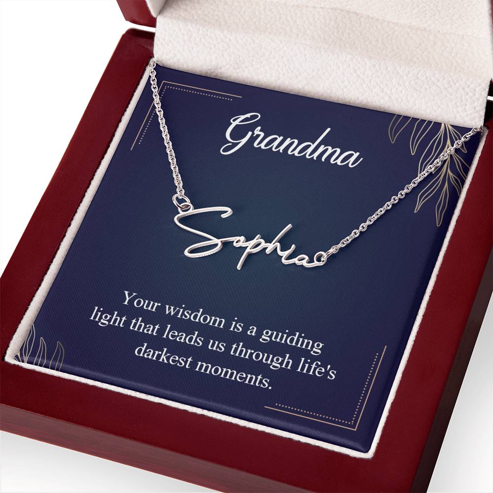 Signature Name Necklace (With MC)