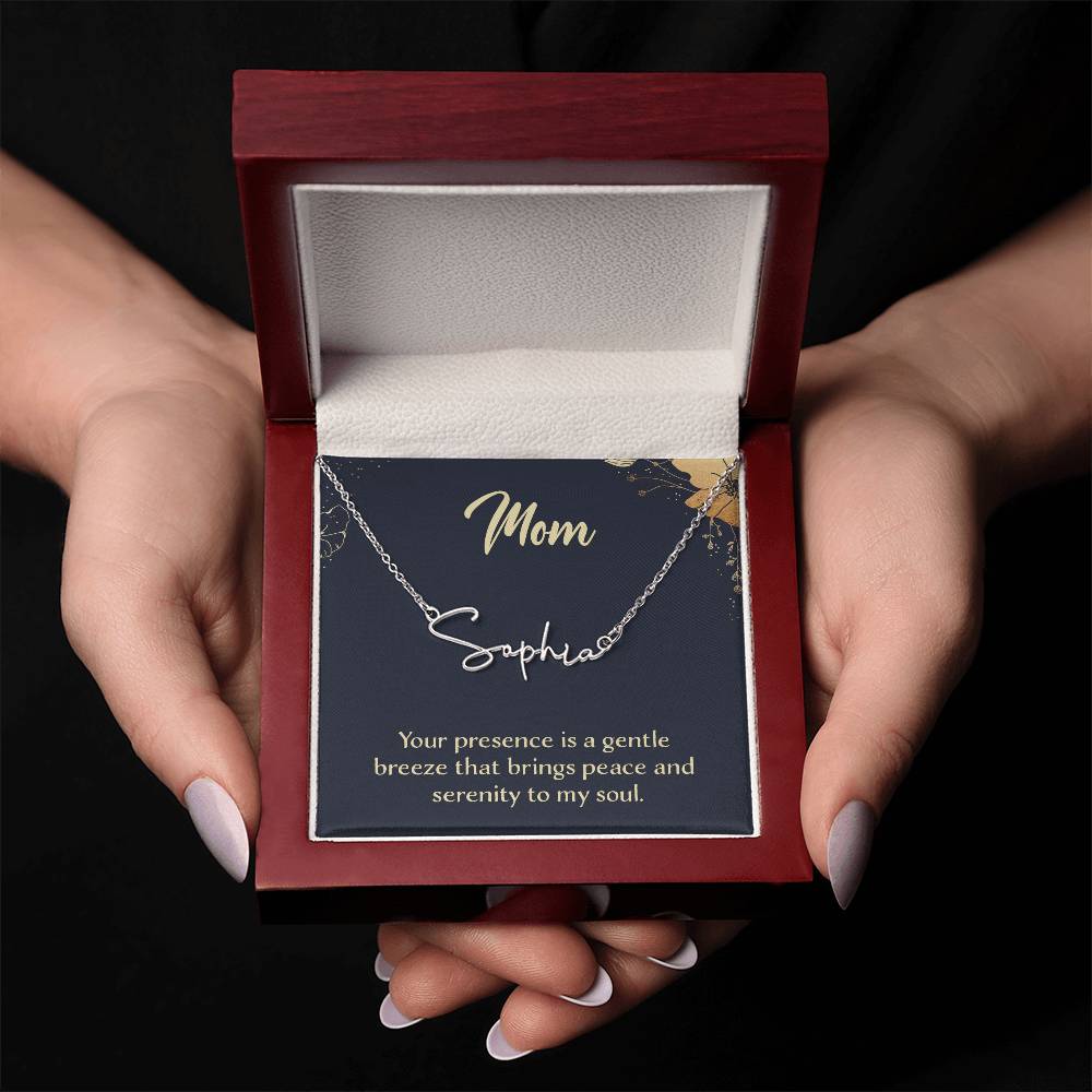 Personalized Name Necklace – Known & Loved To My Mom - To My Mother