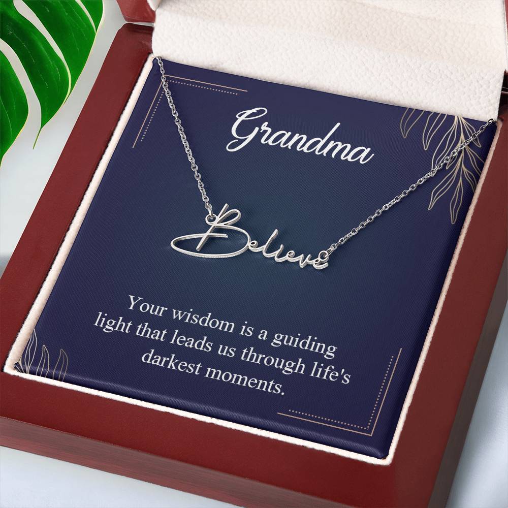 Signature Name Necklace (With MC)