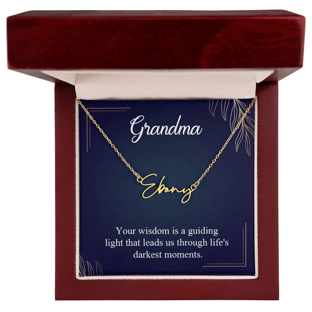 Signature Name Necklace (With MC)