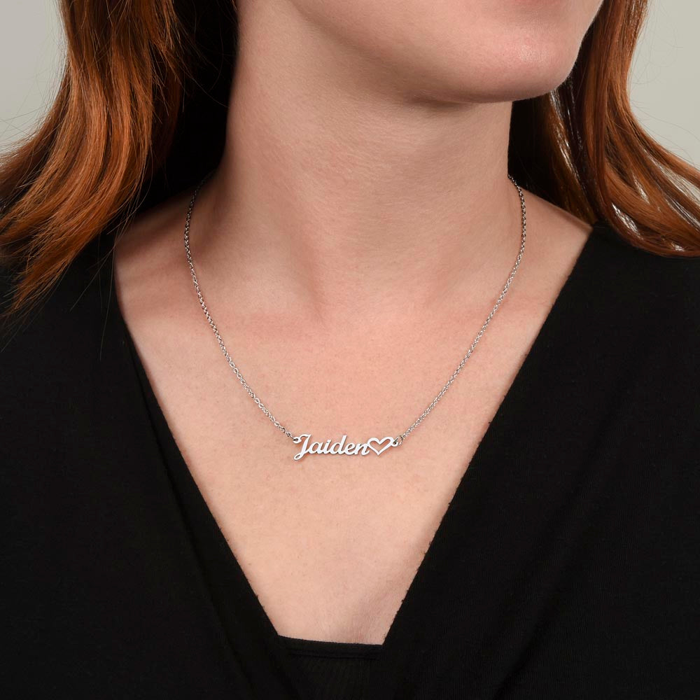Personalized Heart Name Necklace – Known & Loved