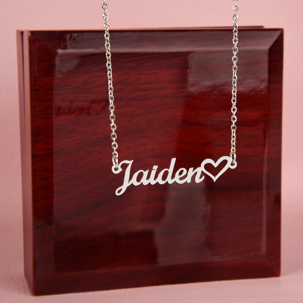 Personalized Heart Name Necklace – Known & Loved