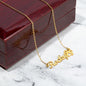 Non-Message Card Paw Print Personalized Name Necklace