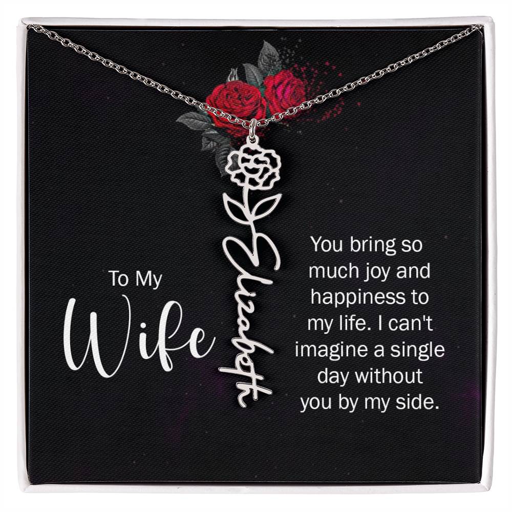 To my wife - you bring so much joy and happiness to my life