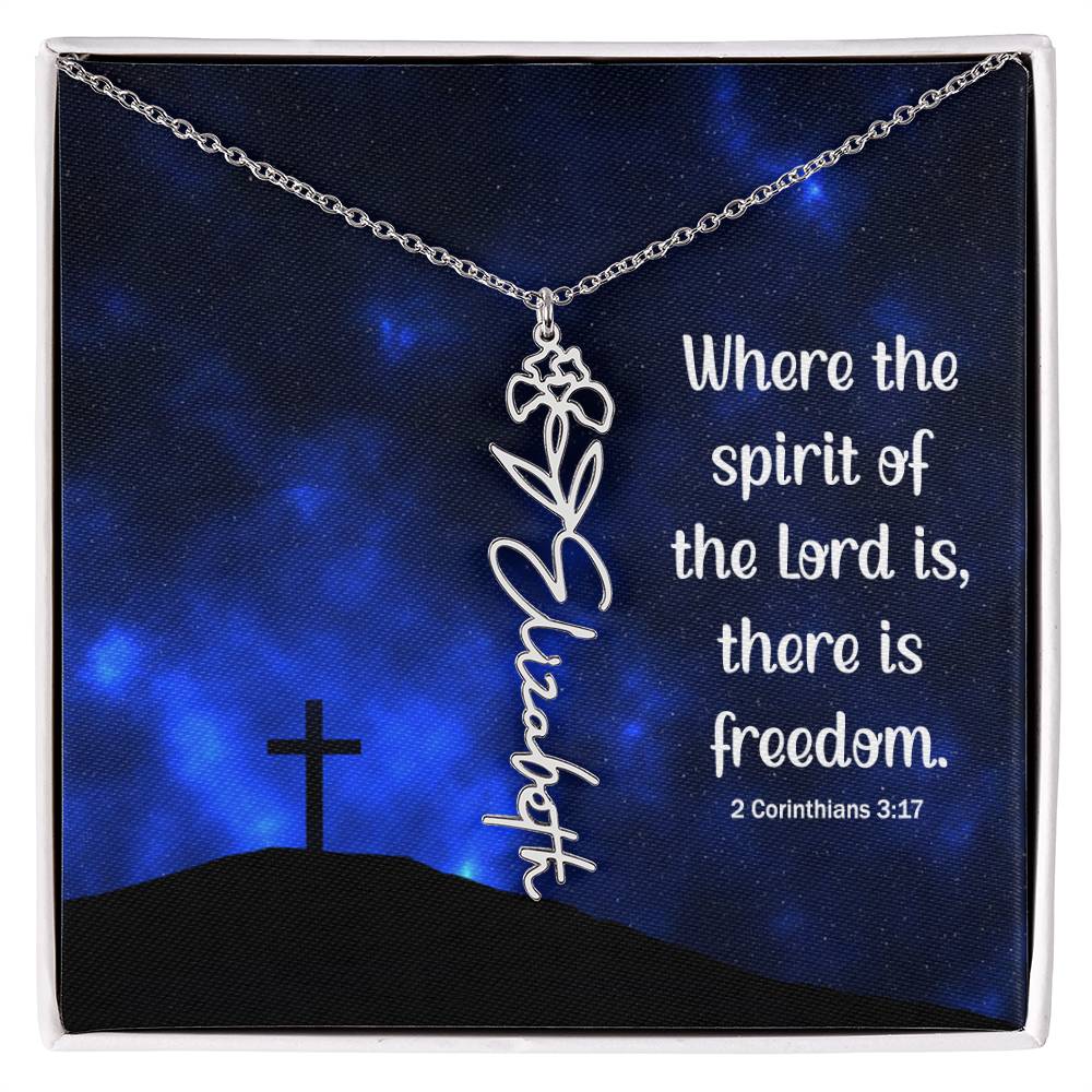 Personalized Name Necklace – Known & Loved Where the spirit of the lord