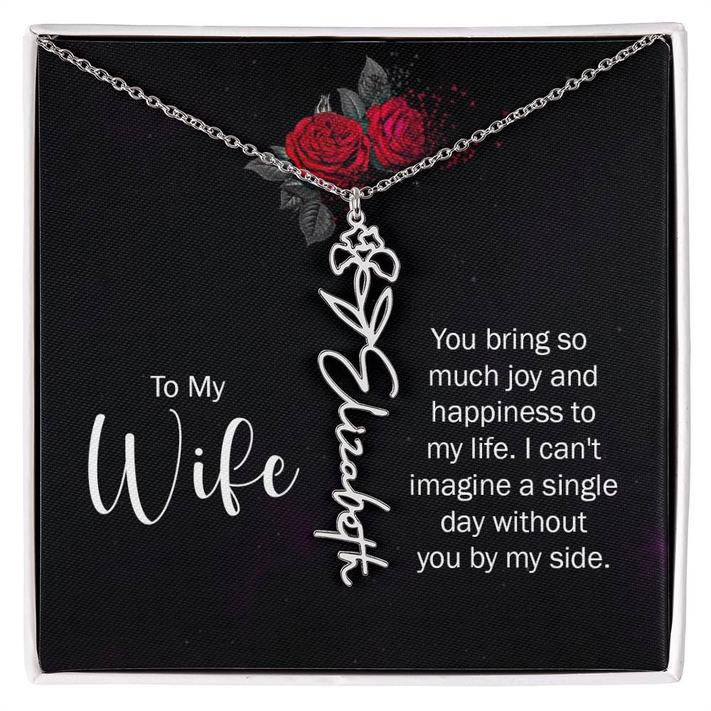 To my wife - you bring so much joy and happiness to my life