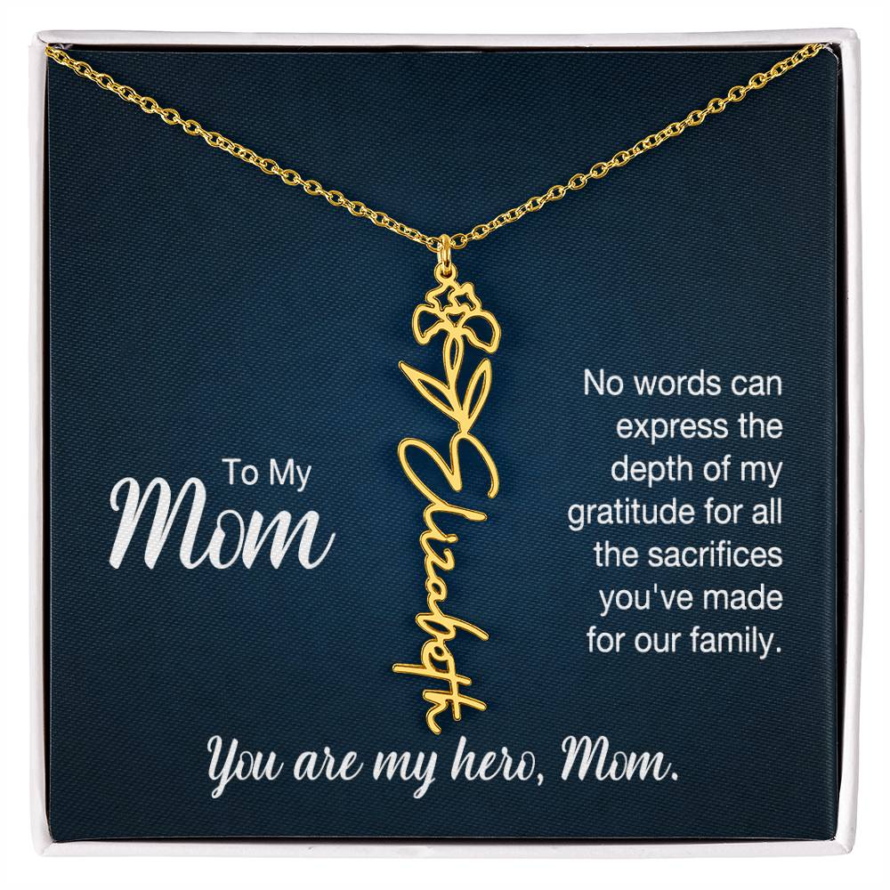 To my Mom - No Words Can Express the Depth of my Gratitude
