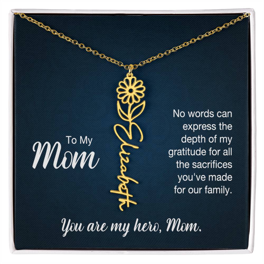 To my Mom - No Words Can Express the Depth of my Gratitude