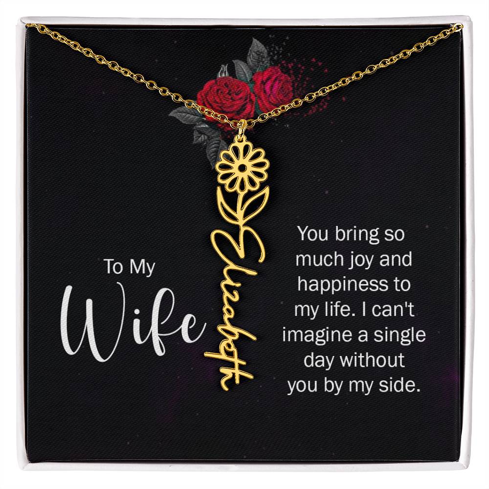 To my wife - you bring so much joy and happiness to my life
