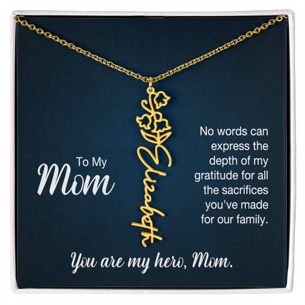 To my Mom - No Words Can Express the Depth of my Gratitude