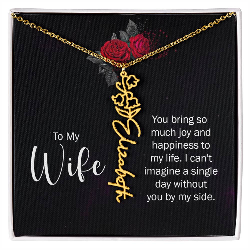 To my wife - you bring so much joy and happiness to my life
