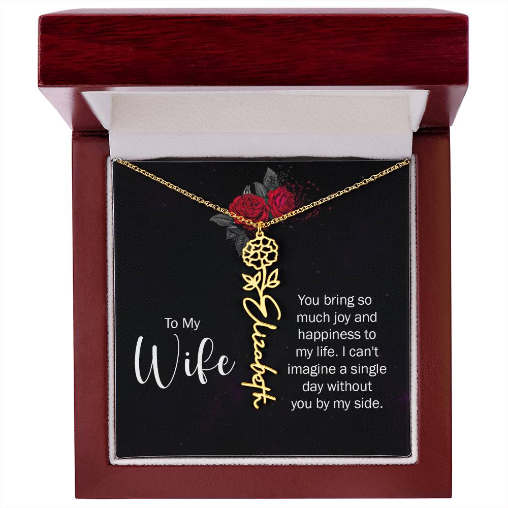 To my wife - you bring so much joy and happiness to my life