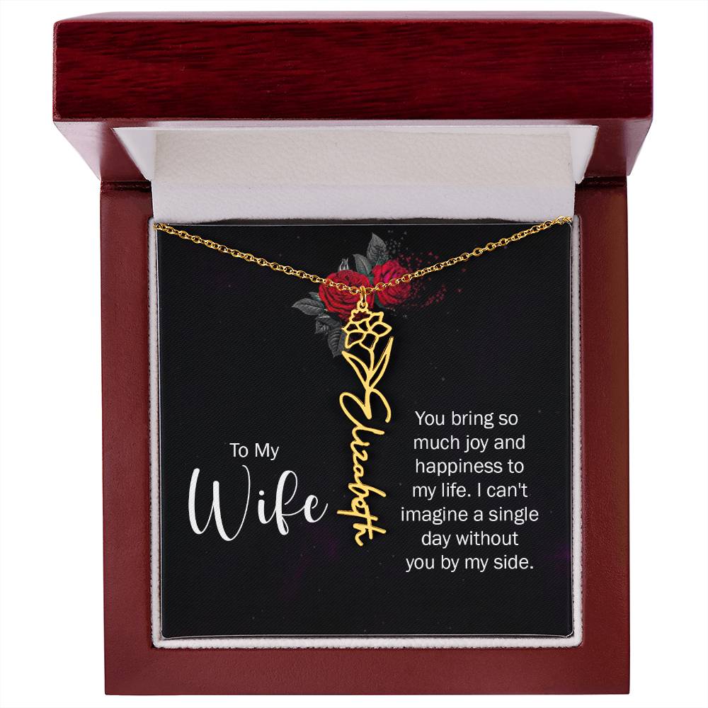 To my wife - you bring so much joy and happiness to my life