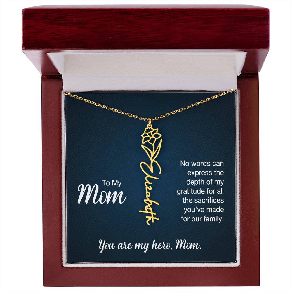 To my Mom - No Words Can Express the Depth of my Gratitude