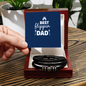 Best Flippin Dad Love You Forever Bracelet Father's Day Gift for Husband, Gift for Dad