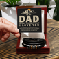 To My Dad, Never Forget That I Love You Love You Forever Bracelet Father's Day Gift for Father, Gift for Dad