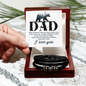 I Want to Be A Man Like My Father Love You Forever Bracelet Father's Day Gift for Father, Gift for Dad