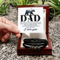 I Want to Be A Man Like My Father Love You Forever Bracelet Father's Day Gift for Father, Gift for Dad