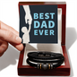 Best Dad Ever Love You Forever Bracelet Father's Day Gift for Husband, Gift for Dad
