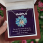 Mom, You Are the Source of My Joy Baby Feet Heart Necklace