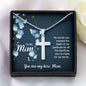 To My Mom No Words Can Express the Depth of My Gratitude Artisan Cross Necklace