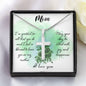 Mom I'm Grateful For All That You Do Artisan Cross Necklace