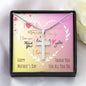 I Love You Happy Mother's Day Mom Thank You For All You Do Artisan Cross Necklace
