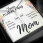 To My Brilliant Mom Happy Mother's Day To My Brilliant Mom Artisan Cross Necklace