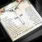 To My Beautiful Mom You Gave Me The Confidence That I Needed Artisan Cross Necklace