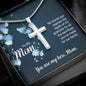 To My Mom No Words Can Express the Depth of My Gratitude Artisan Cross Necklace