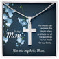 To My Mom No Words Can Express the Depth of My Gratitude Artisan Cross Necklace