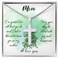 Mom I'm Grateful For All That You Do Artisan Cross Necklace