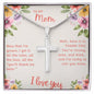 To My Mom Now that I'm Grown I Get it Artisan Cross Necklace