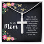 To My Mom You Are Not Just a Mother Artisan Cross Necklace