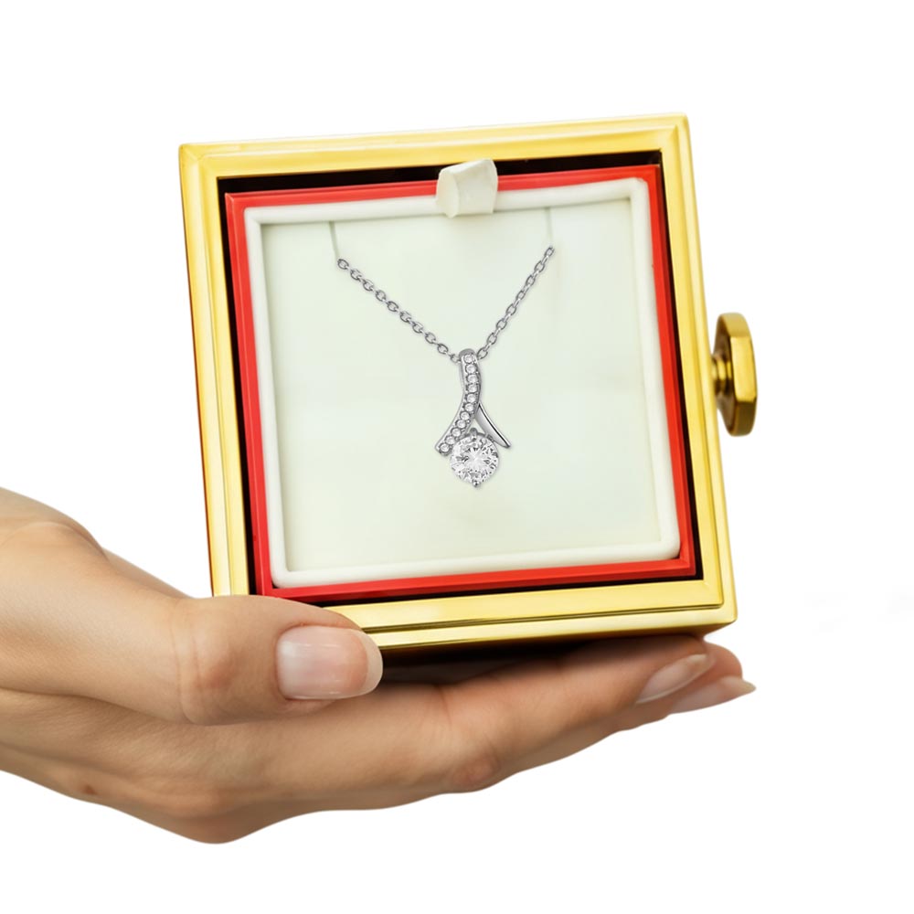 Forever Love Necklace with Preserved Rose Gift Box – Romantic Sentimental Jewelry No Message Card