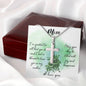 Mom I'm Grateful For All That You Do Artisan Cross Necklace