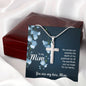 To My Mom No Words Can Express the Depth of My Gratitude Artisan Cross Necklace