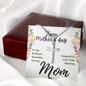 To My Brilliant Mom Happy Mother's Day To My Brilliant Mom Artisan Cross Necklace