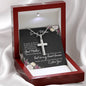 To My Mom So Much of Me is Made From How You Raised Me to Be Artisan Cross Necklace