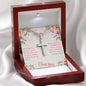 To My Mom Now that I'm Grown I Get it Artisan Cross Necklace