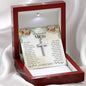 To My Beautiful Mom You Gave Me The Confidence That I Needed Artisan Cross Necklace