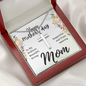 To My Brilliant Mom Happy Mother's Day To My Brilliant Mom Artisan Cross Necklace