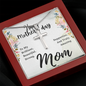 To My Brilliant Mom Happy Mother's Day To My Brilliant Mom Artisan Cross Necklace