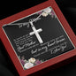 To My Mom So Much of Me is Made From How You Raised Me to Be Artisan Cross Necklace