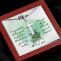 Mom I'm Grateful For All That You Do Artisan Cross Necklace