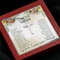To My Beautiful Mom You Gave Me The Confidence That I Needed Artisan Cross Necklace